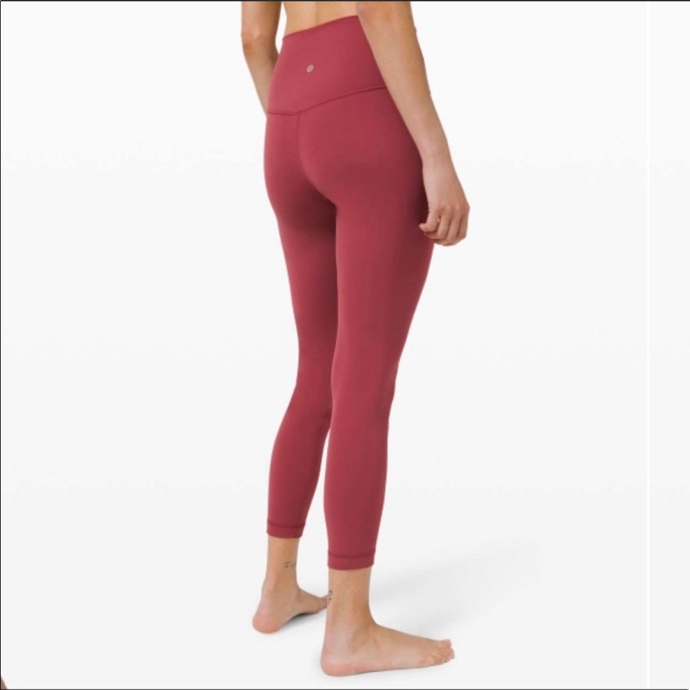 Lululemon 25” Align Leggings in Chianti Red size 4